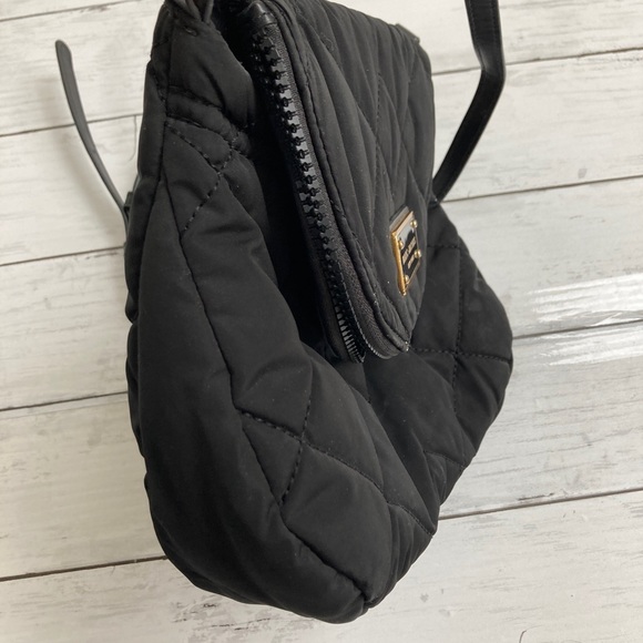 Marc Jacobs Black & Gold  Nylon Quilted Natasha Crossbody Bag - Picture 5 of 14